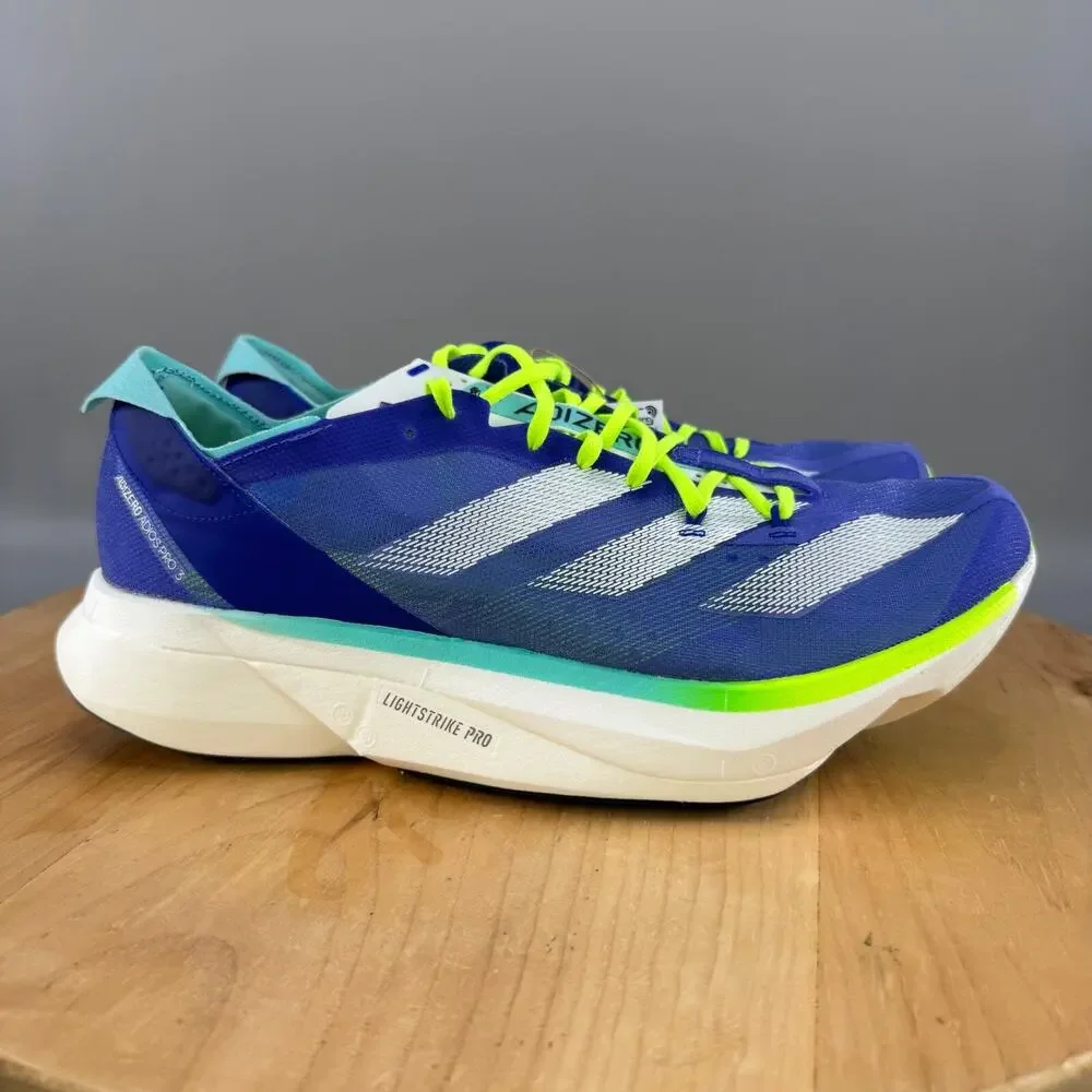 Adidas Adizero Adios Pro 3 Men’s Size 11 Running Shoes Cobalt Blue Racing NEW